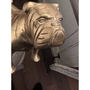 Vintage Solid Brass  Bulldog Figurine ( Rare Find)
